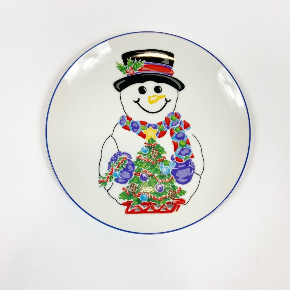 Marketplace Vintage 1998 Snowman Christmas Plate
